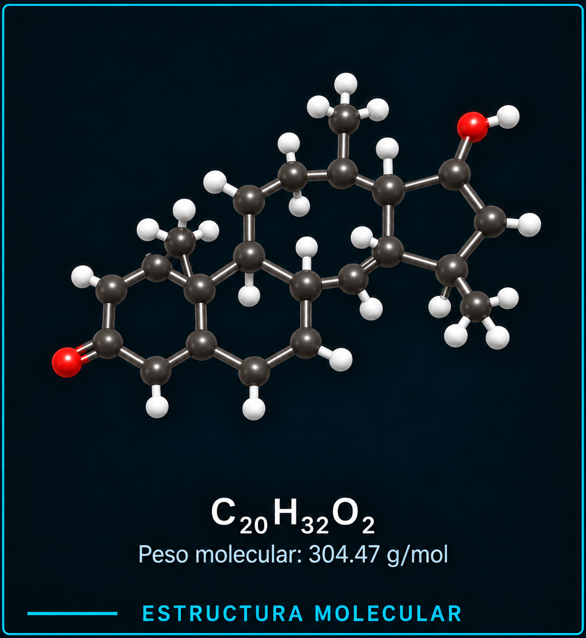 Estructura molecular de la mesterolona