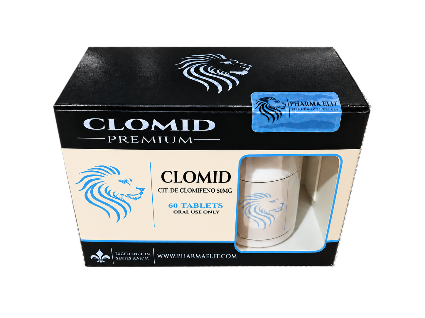 Caja de Clomid, citrato de clomifeno